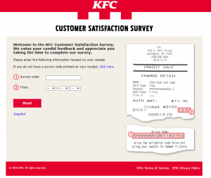 mykfcexperience.com - KFC's Satisfaction Survey - Free Chicken Go-Cup