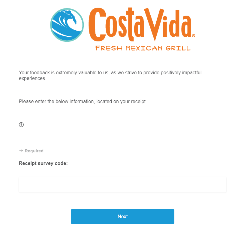 Costavida.net/survey
